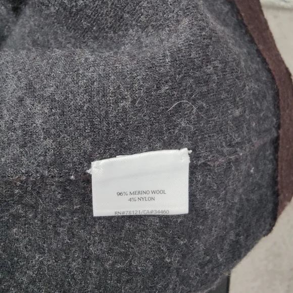 Eileen Fisher Women's Felted Doubleknit Brown Merino Wool Blazer - Picture 4 of 8